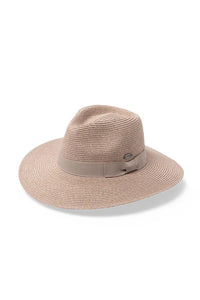 Fiona Flexibraid® Wide Brimmed Fedora - Sandstone