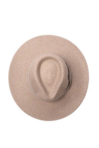 Fiona Flexibraid® Wide Brimmed Fedora - Sandstone