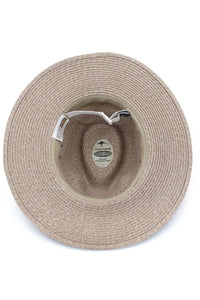Fiona Flexibraid® Wide Brimmed Fedora - Sandstone