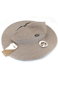 Fiona Flexibraid® Wide Brimmed Fedora - Sandstone