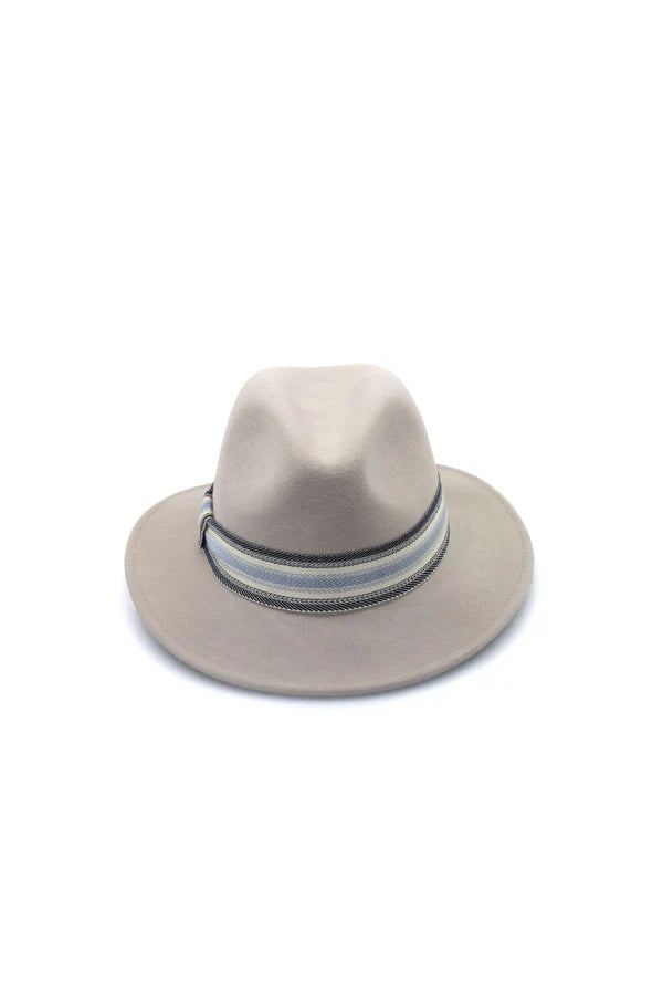 Selwyn Wool Felt Fedora - Grey