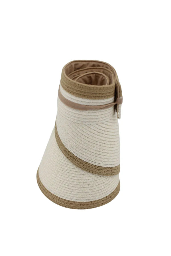 Isla Visor - Beige/Choc