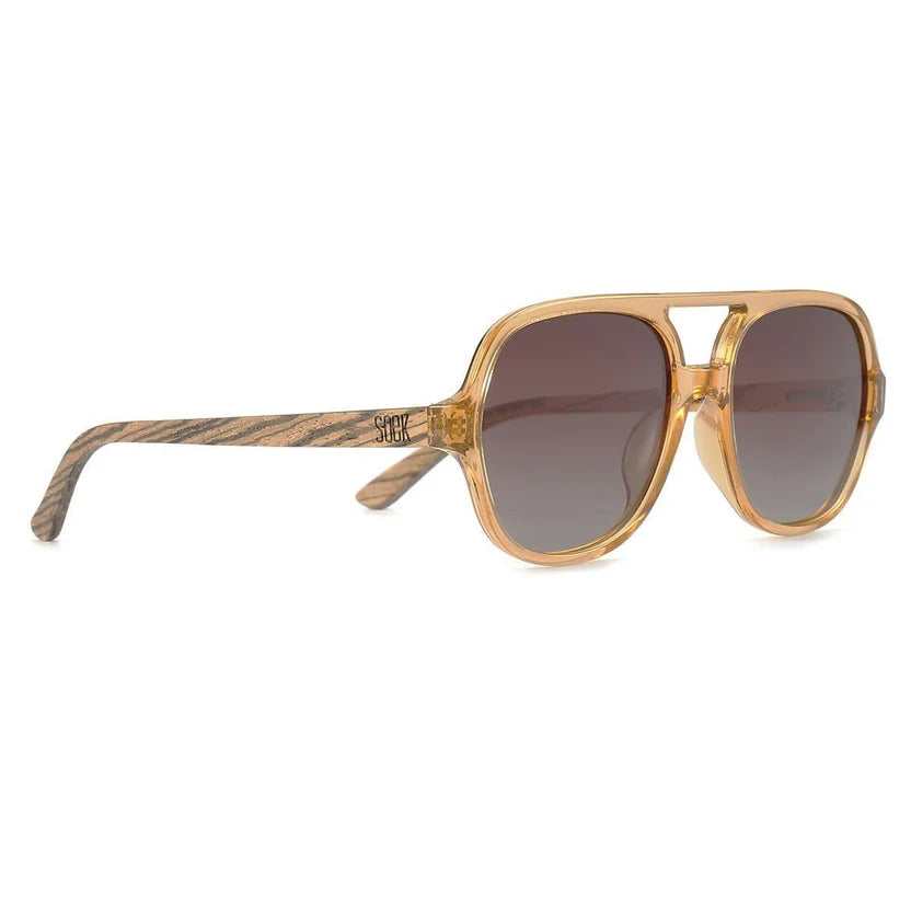 Soek | Billy Clear Brown Frame Sunglasses