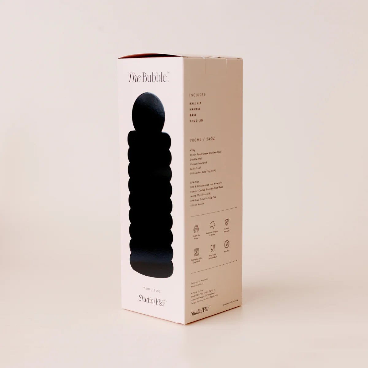 Fox + Fallow | The Bubble - Latte - Reusable Water Bottle 700ml