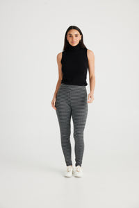 Brave + True | Runway Pant Charcoal Check