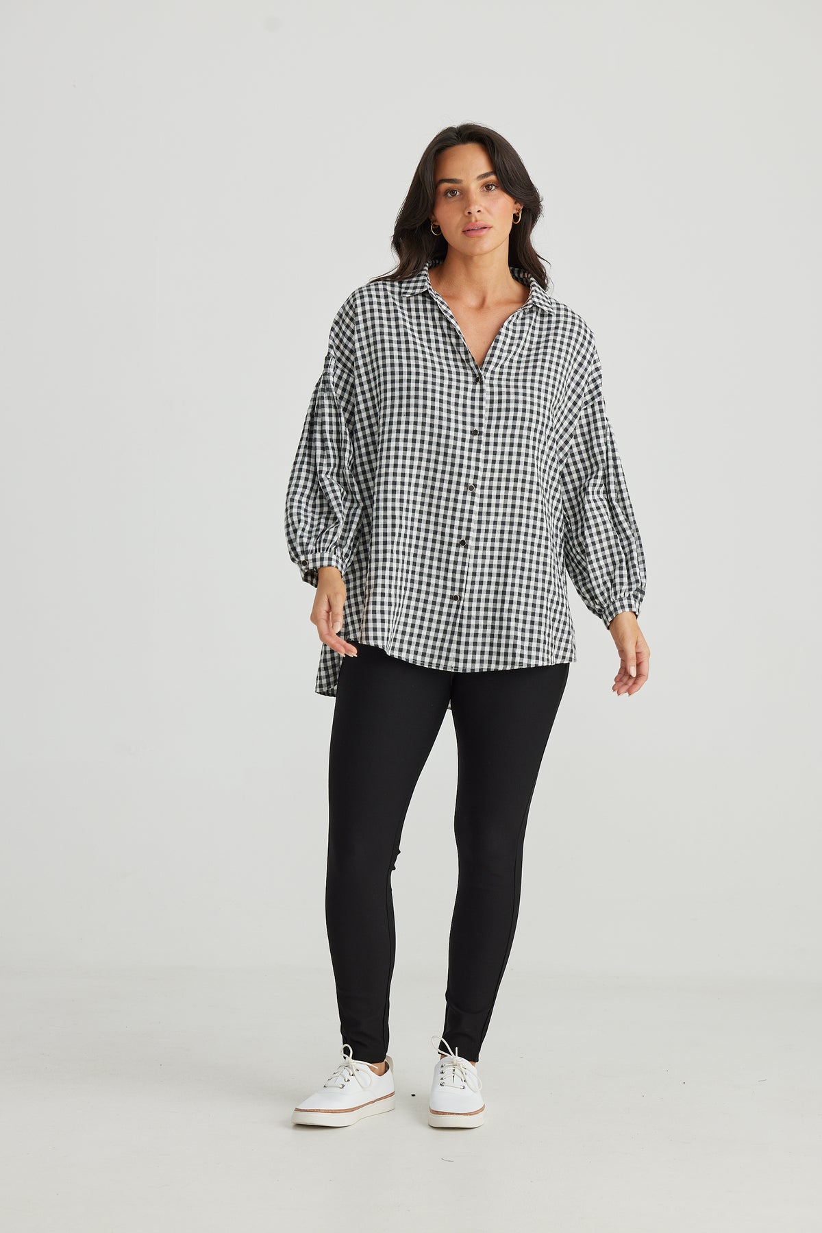 Brave + True | Duchess Shirt - Black Gingham