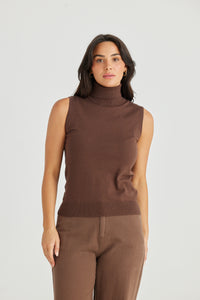 Brave + True | Skye Knit Top - Cacao