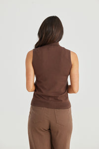 Brave + True | Skye Knit Top - Cacao