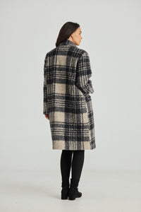 Brave & True | Lana Coat - Black Check