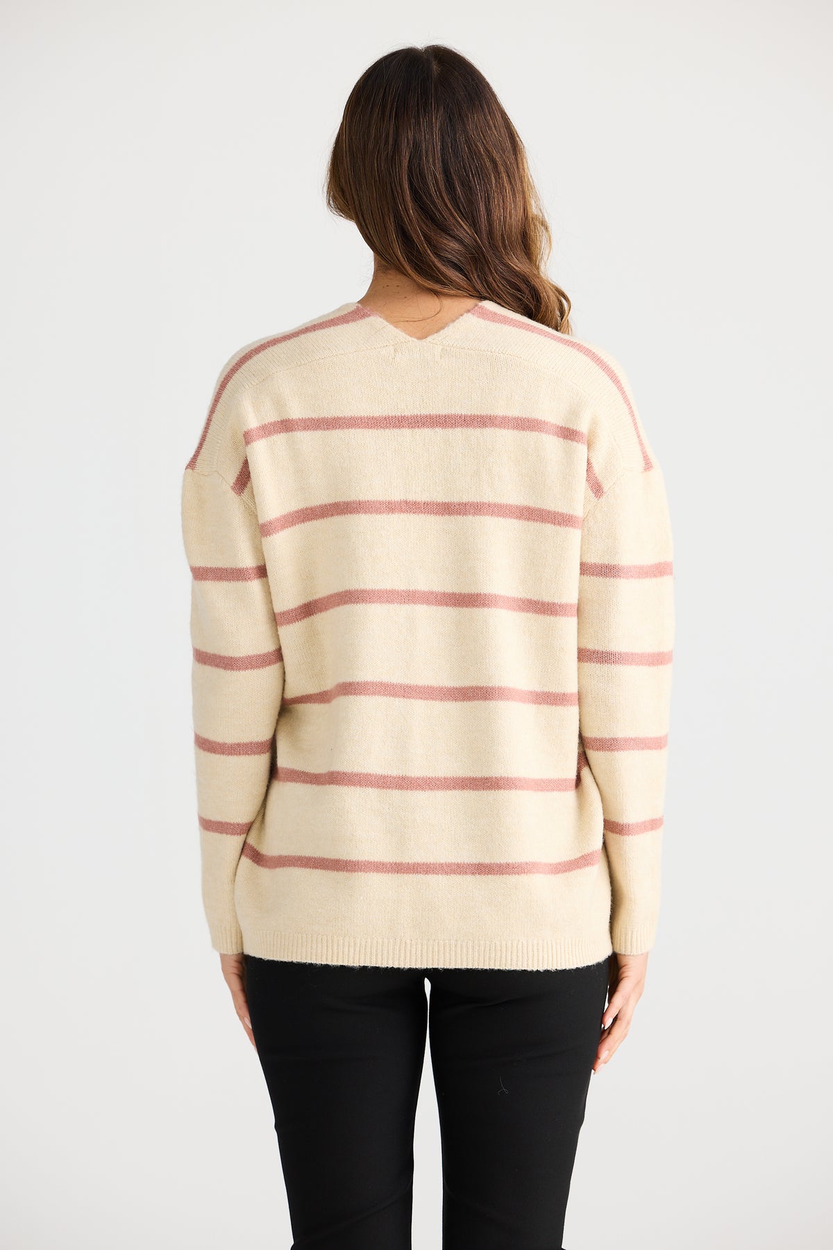 Brave + True | Hallie Knit - Off-White / Rose