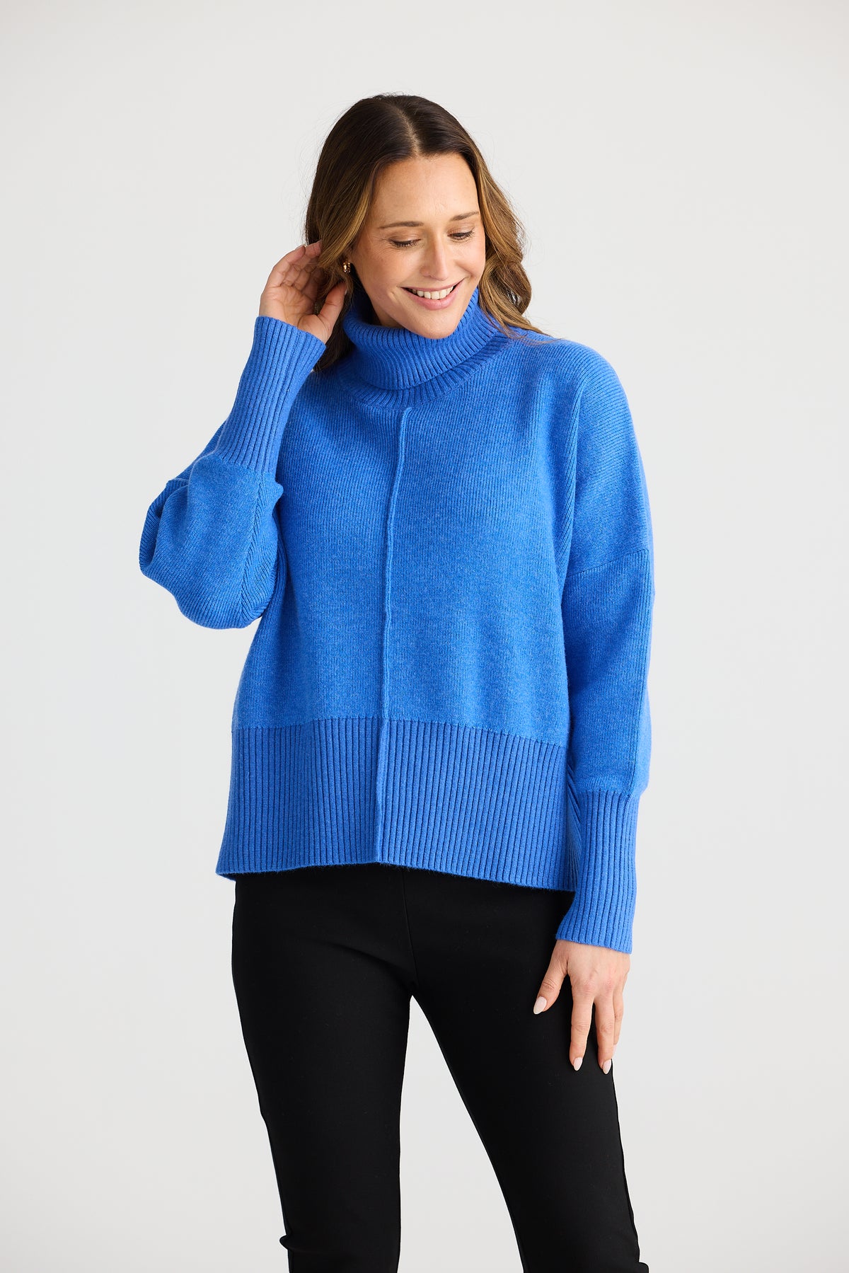Brave + True | Sophie Knit Jumper - Mediterranean Blue