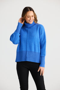 Brave + True | Sophie Knit Jumper - Mediterranean Blue