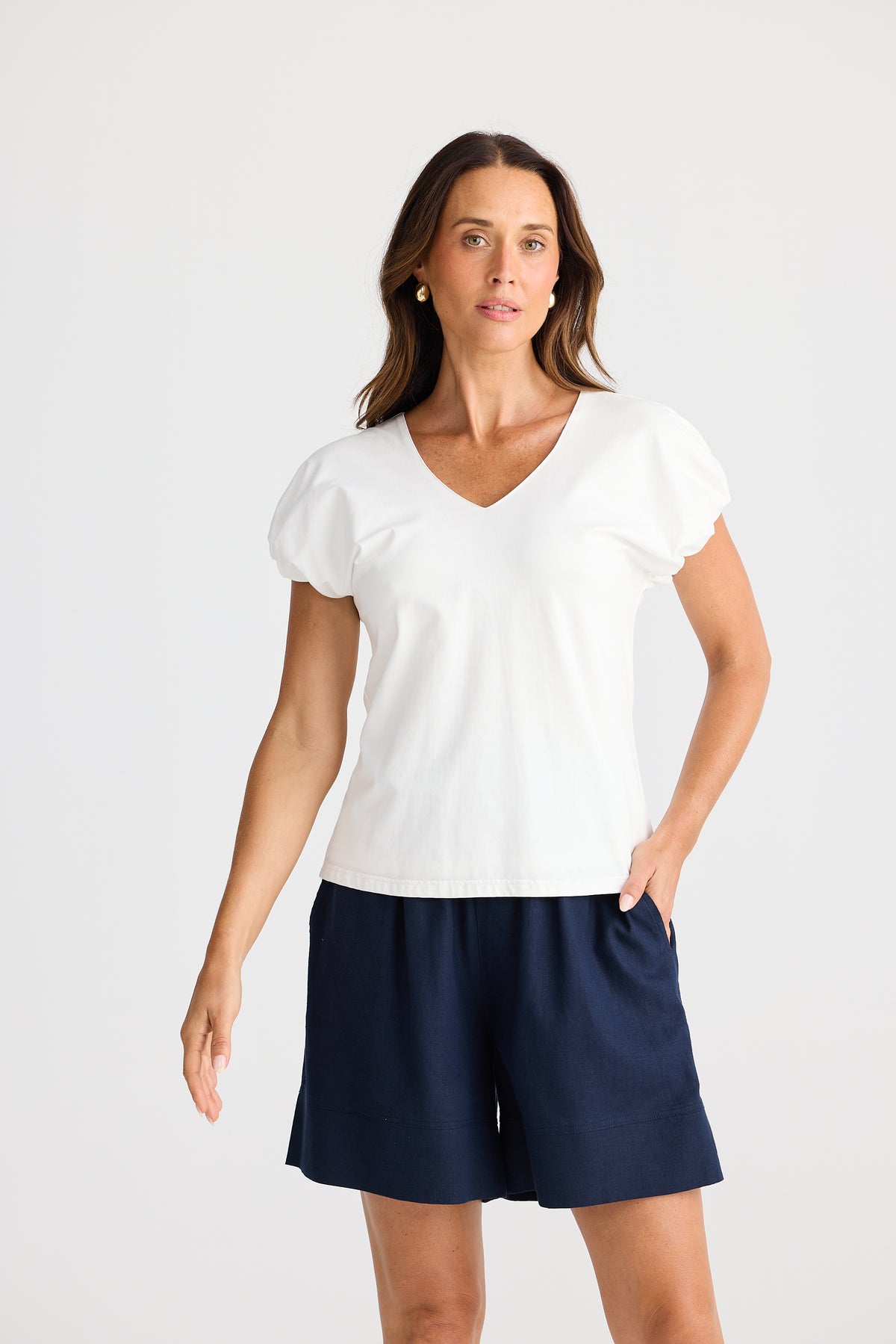 Brave & True | Charli Tee - White