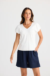 Brave & True | Charli Tee - White