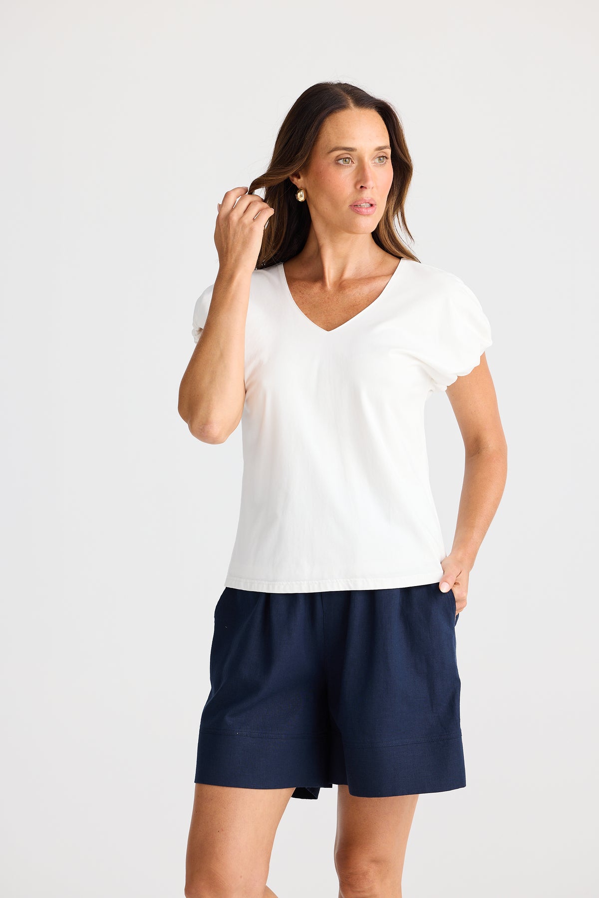 Brave & True | Charli Tee - White