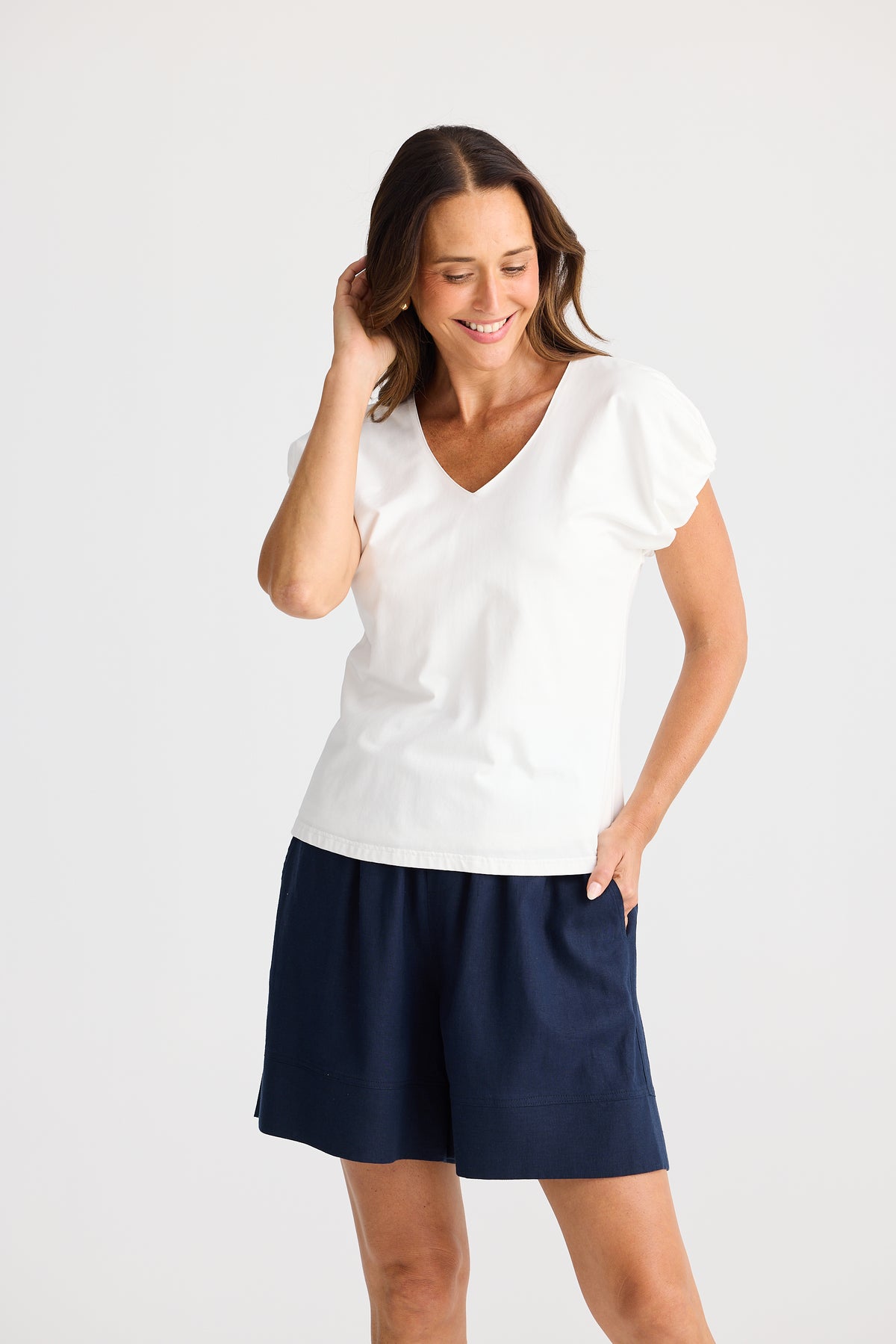 Brave & True | Charli Tee - White