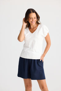 Brave & True | Charli Tee - White