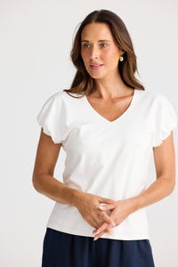 Brave & True | Charli Tee - White