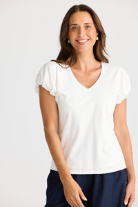 Brave & True | Charli Tee - White