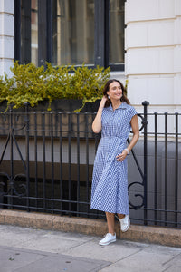 Brave + True | Musings Dress - Navy Gingham