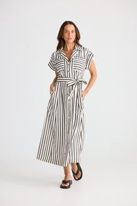 Brave + True | Portia Dress - Black Stripe