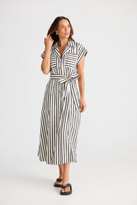 Brave + True | Portia Dress - Black Stripe