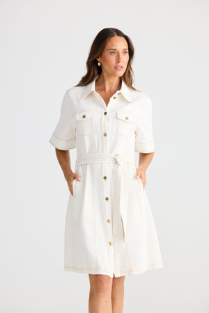 Brave + True | Leroy Dress - Milk