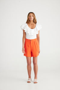 Brave + True | Kelley Shorts - Mandarin