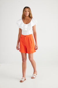 Brave + True | Kelley Shorts - Mandarin