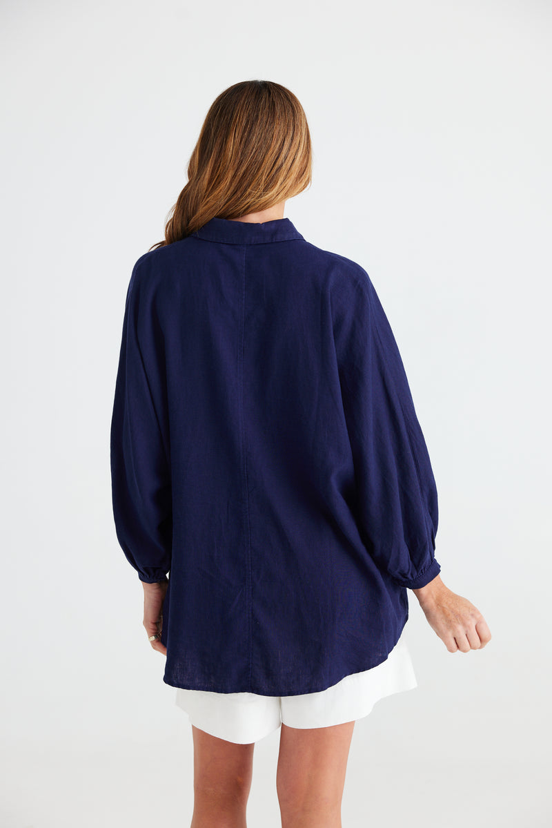 Brave + True | Monty Shirt - Navy