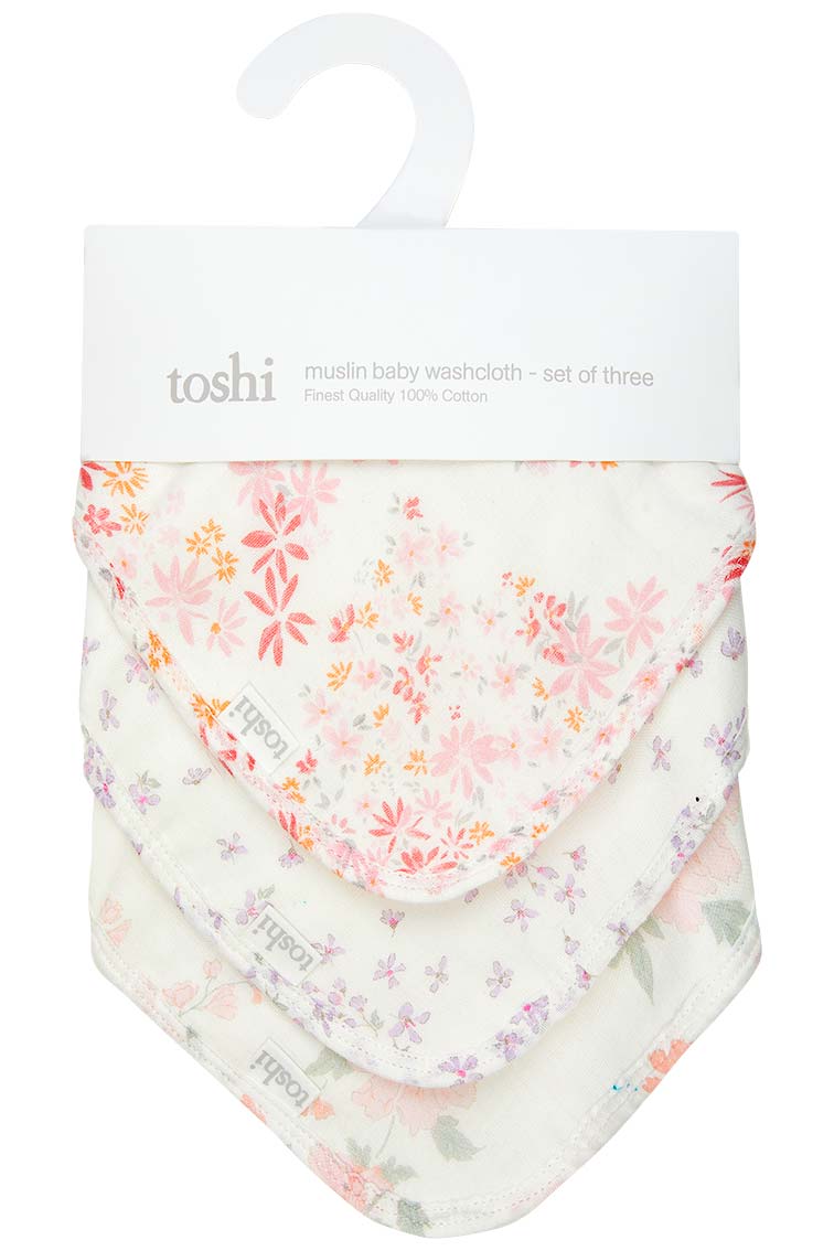 Toshi | Muslin Baby Washcloth 3pk - 2 variants