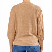 Bow & Arrow | Camel Bell Sleeve Jumper