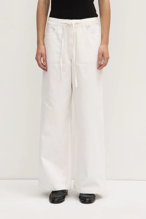 Assembly Label | Bobbie Twill Midrise Pant - Vintage White