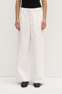 Assembly Label | Bobbie Twill Midrise Pant - Vintage White