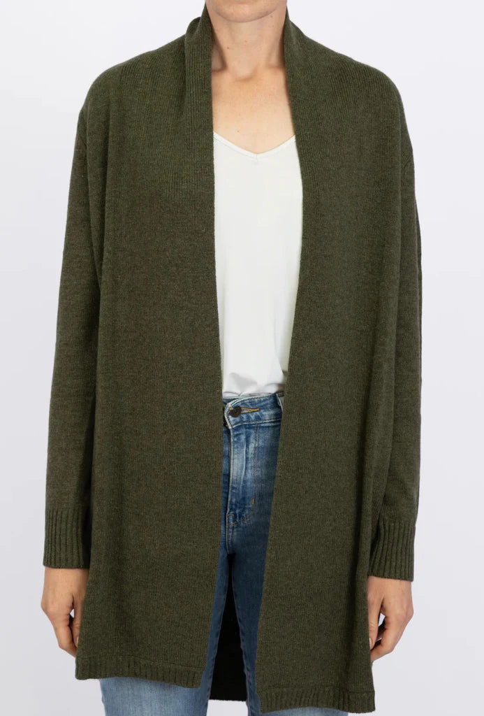 Bow & Arrow | Khaki Cable Cardigan