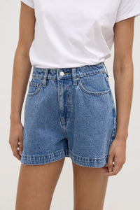 Assembly Label | Boxy Denim Short - Dark Stone