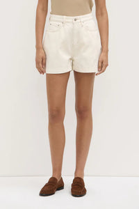 Assembly Label | Boxy Denim Short - Ecru