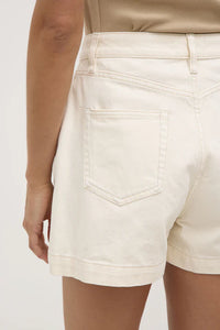 Assembly Label | Boxy Denim Short - Ecru