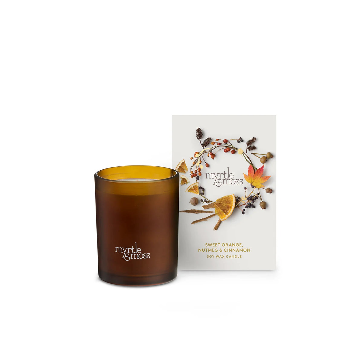 Myrtle & Moss |  Sweet Orange, Nutmeg & Cinnamon Candle