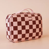 Fox + Fallow | Cherry Check Cosmetic Bag
