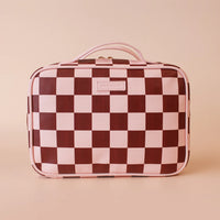 Fox + Fallow | Cherry Check Cosmetic Bag