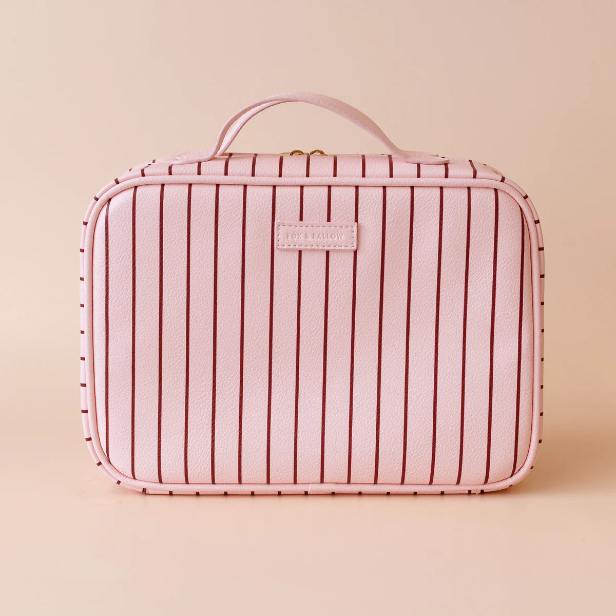Fox + Fallow | Rosé Pinstripe Cosmetic Bag