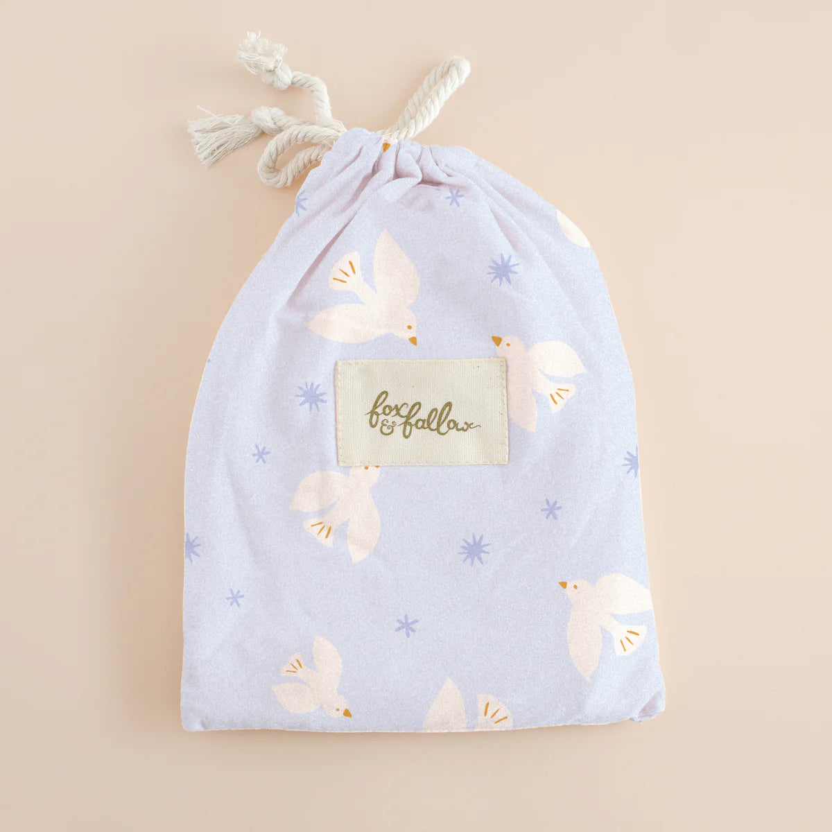 Fox & Fallow | Blue Doves Organic Fitted Cot Sheets