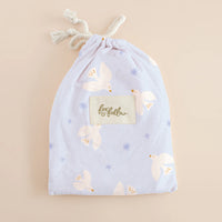 Fox & Fallow | Blue Doves Organic Fitted Cot Sheets