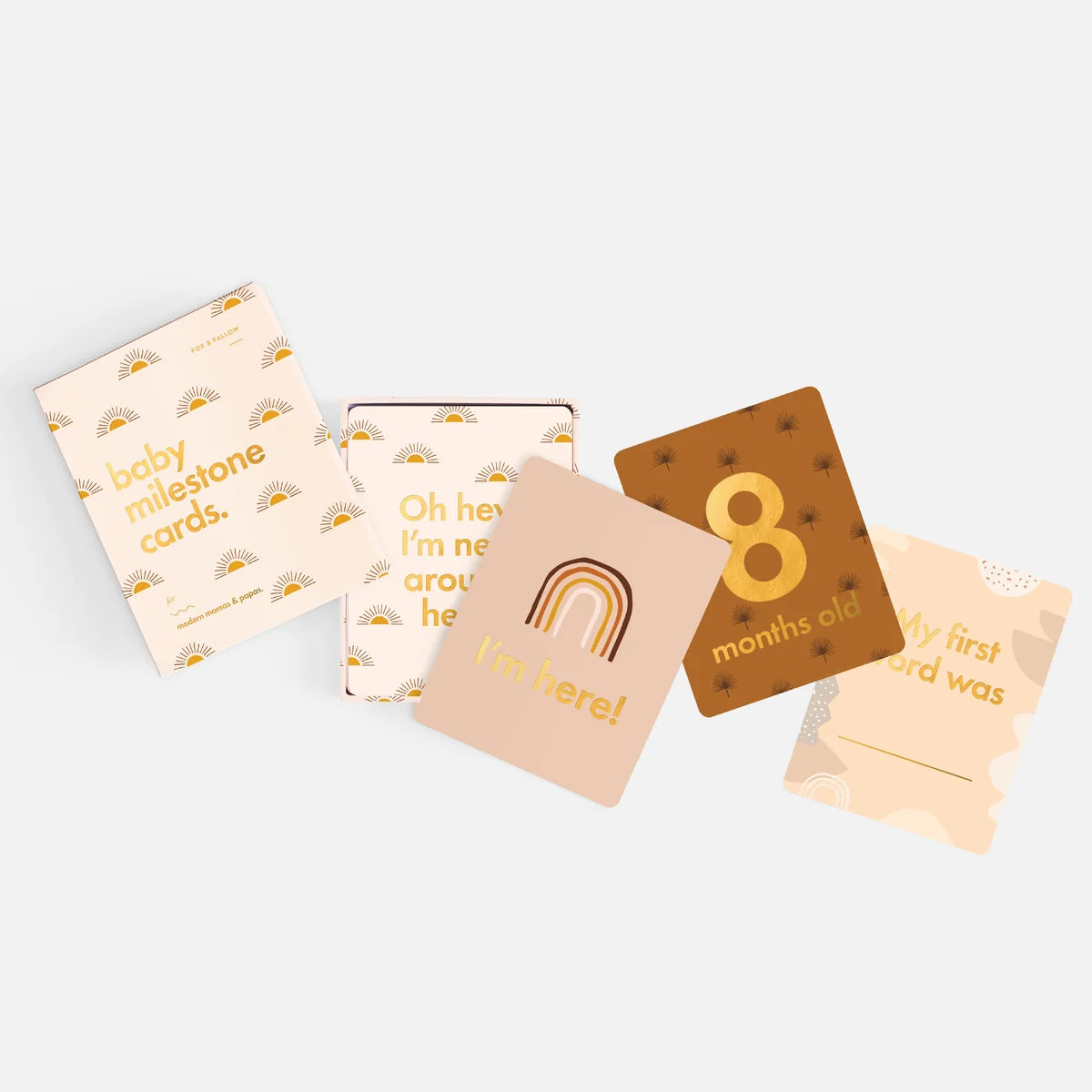 Fox & Fallow | Baby Milestone Cards - Boho