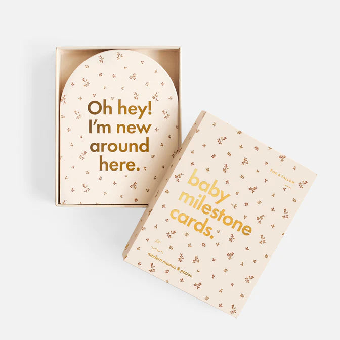 Fox & Fallow | Baby Milestone Cards - Broderie