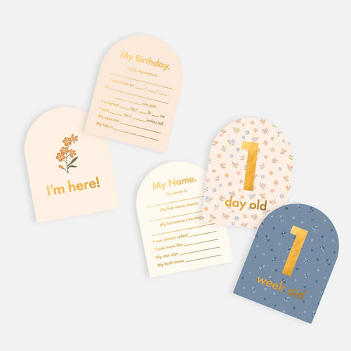 Fox & Fallow | Baby Milestone Cards - Broderie