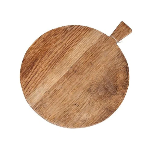 Round Elm Timber Board w Handle