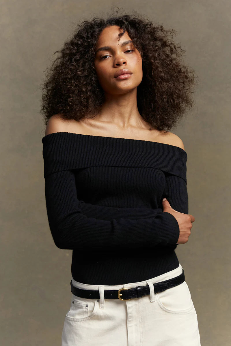 Assembly Label | Cari Off-Shoulder Merino Wool Top