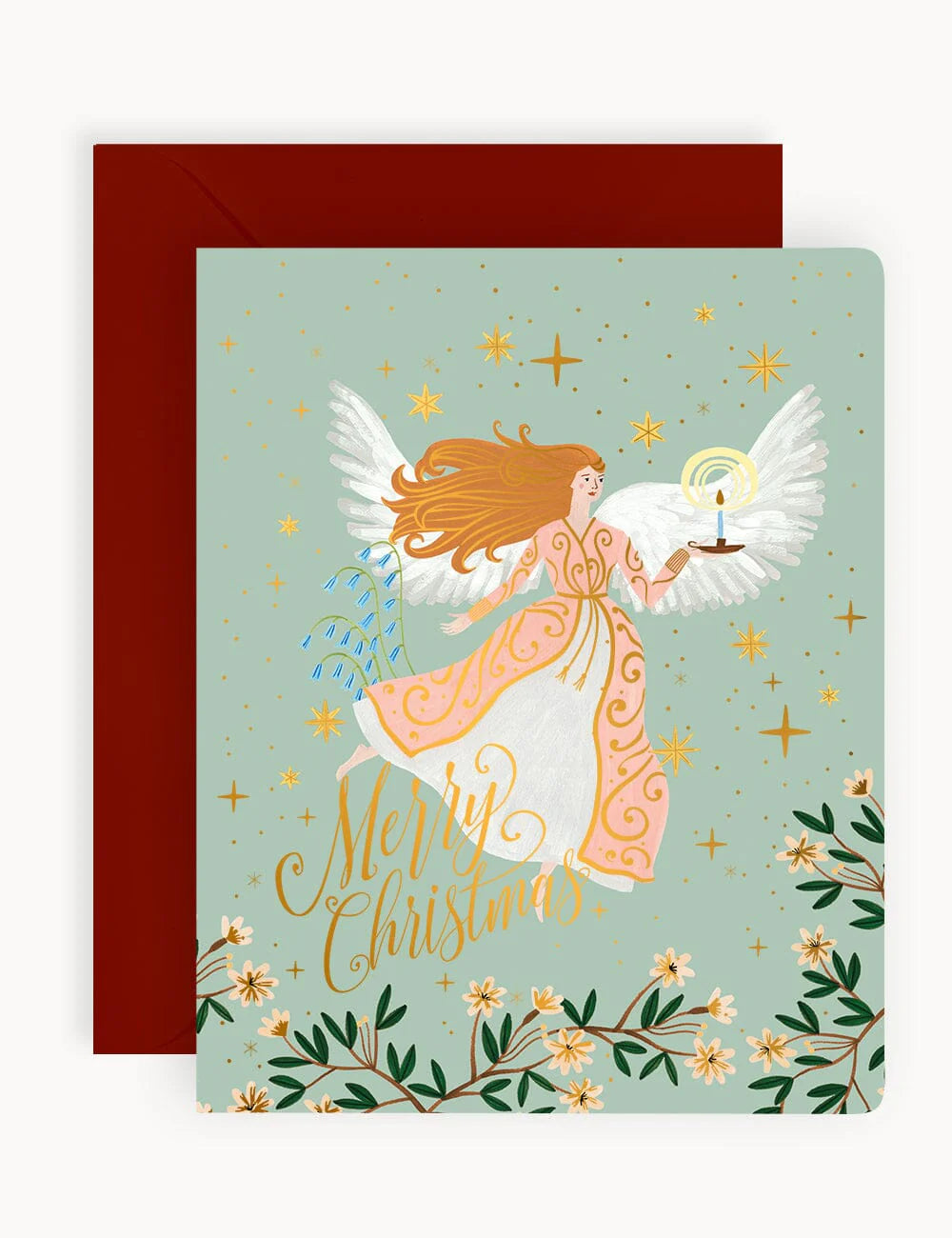 "MERRY CHRISTMAS" CHRISTMAS CARD (ANGEL)
